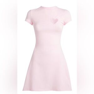 Skims Cotton Jersey Heart Dress Cherry Blossom Small NWT